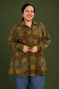 Indian Print Oversized Shirt